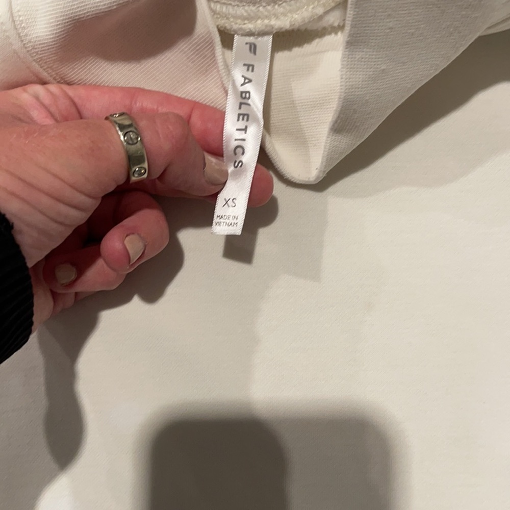 Fabletics Cream Mock Neck Pullover - image 6